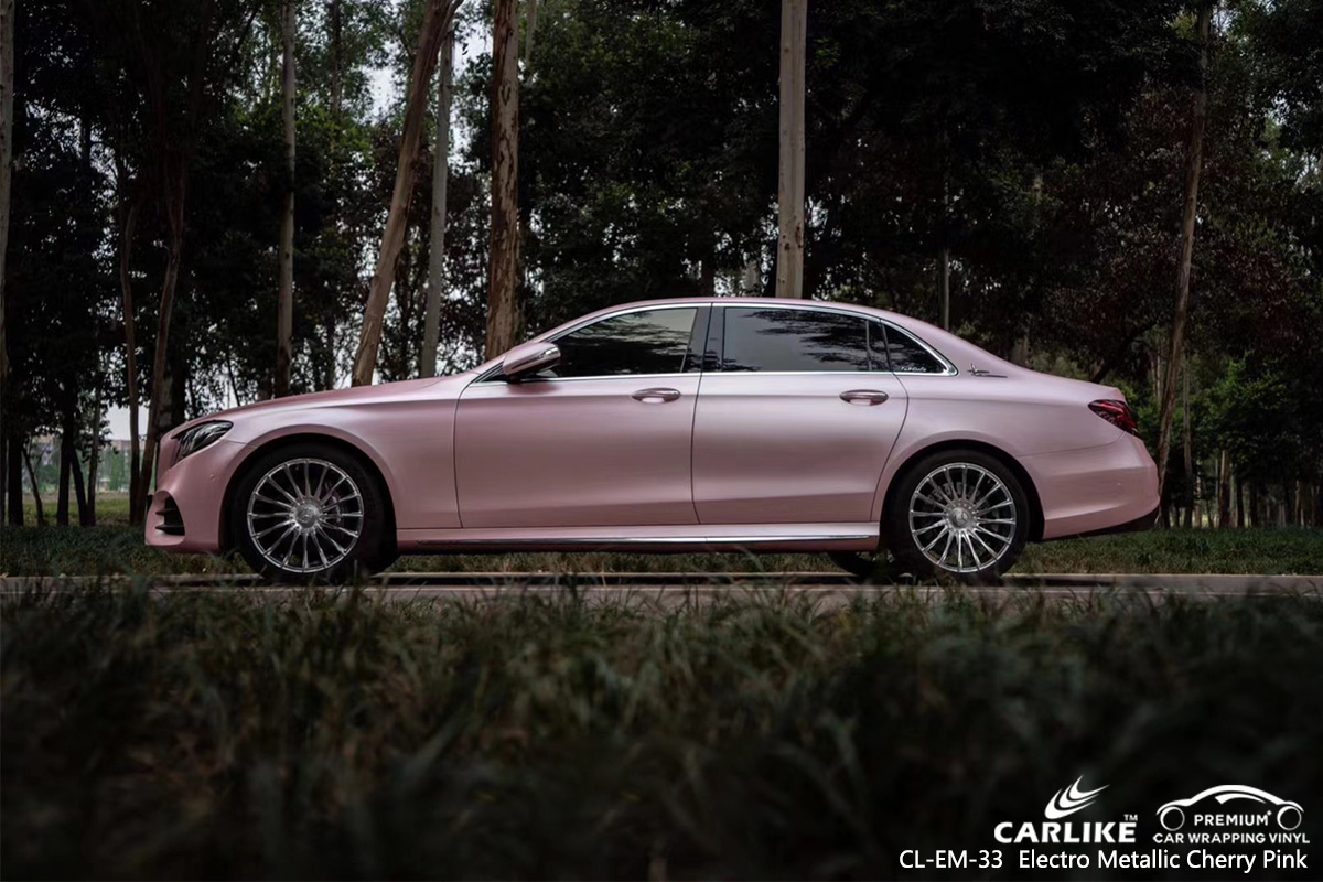 CL-EM-33 electro metallic cherry pink body wrap car supplier for MERCEDES-BENZ Mpumalanga South Africa