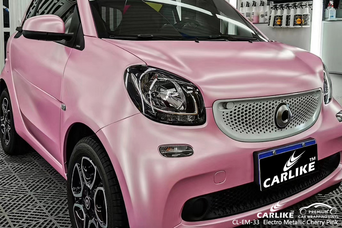 CL-EM-33 electro metallic cherry pink car wrap film for SMART Hauts-de-France France