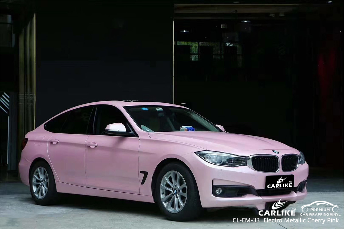 CL-EM-33 electro metallic cherry pink vinyl matte car wrap for BMW Bremen Germany