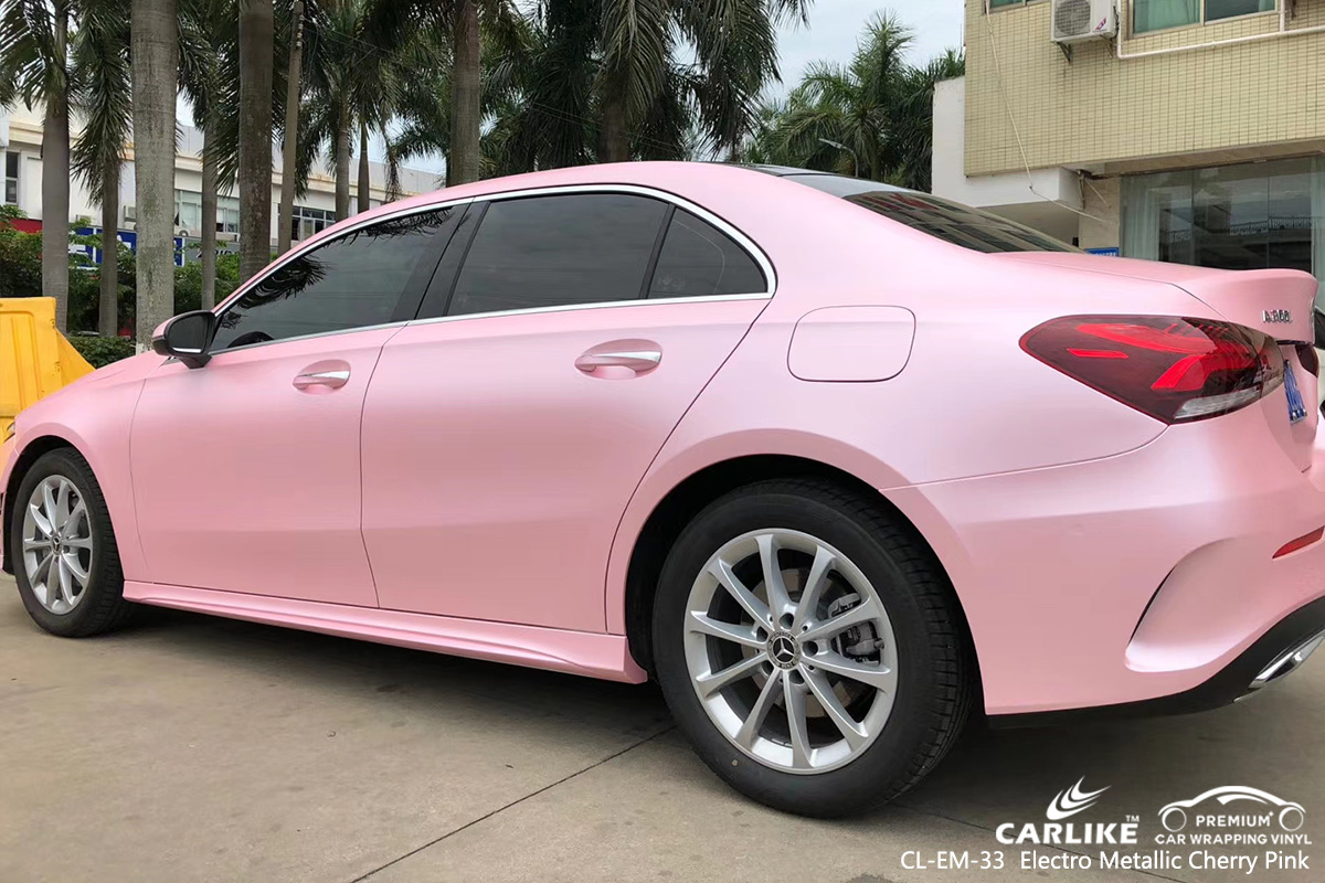 CL-EM-33 electro metallic cherry pink vinyl sticker paper for MERCEDES-BENZ Nigde Turkey