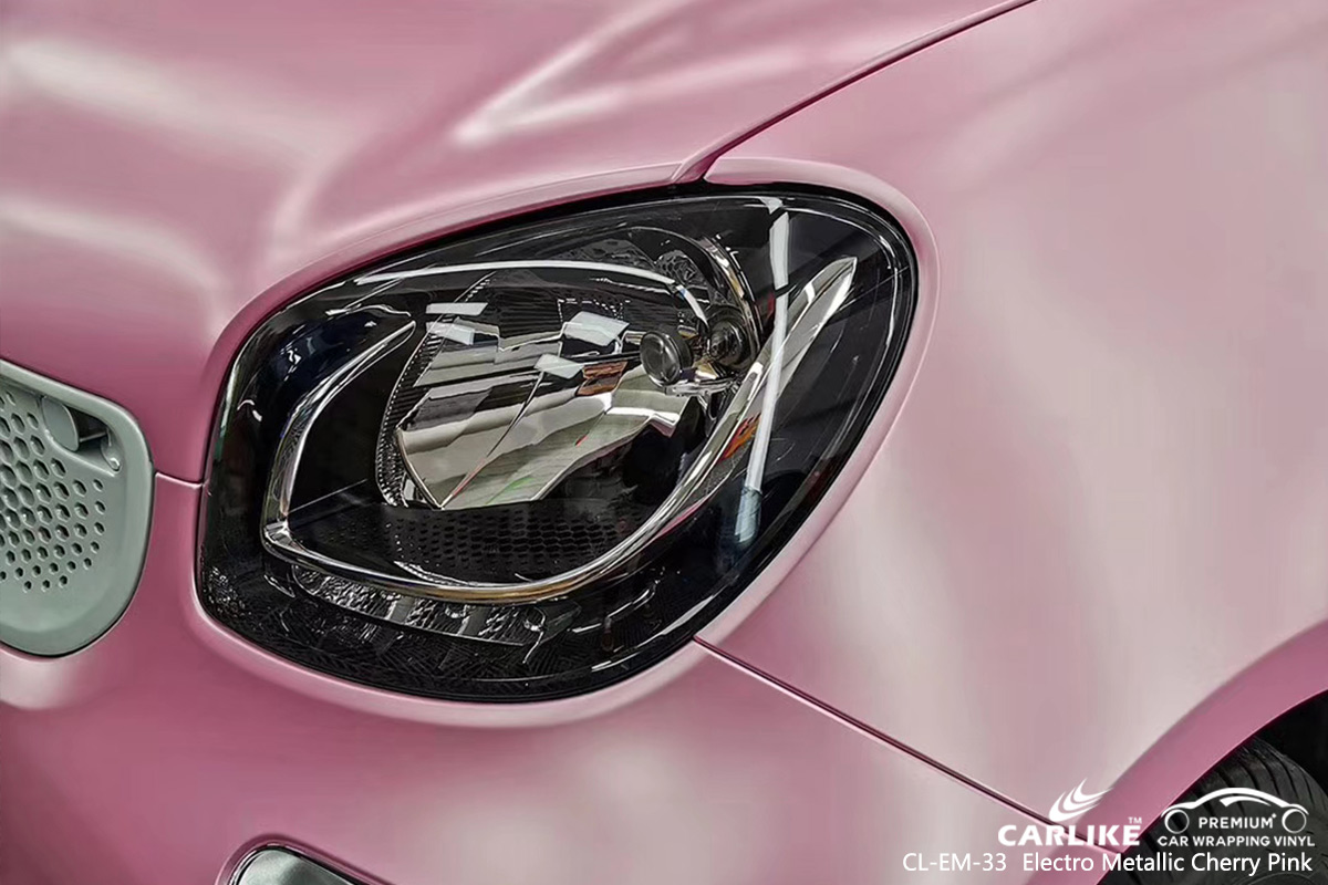 CL-EM-33 electro metallic cherry pink car wrap film for SMART Hauts-de-France France