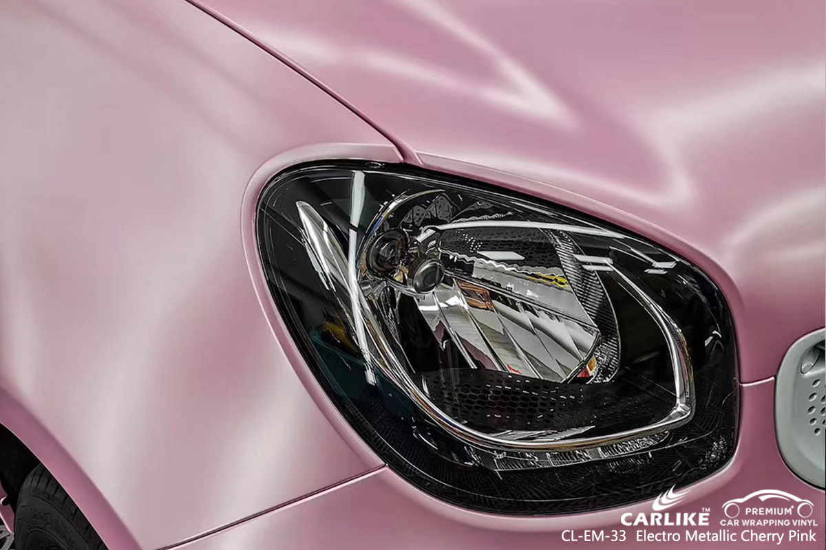 CL-EM-33 electro metallic cherry pink car wrap film for SMART Hauts-de-France France