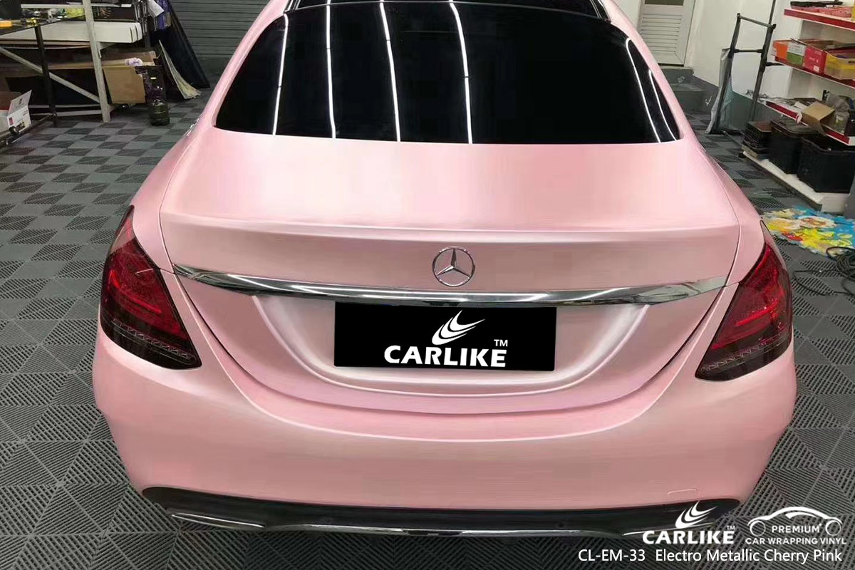 CL-EM-33 electro metallic cherry pink carbon fibre vinyl wrap for bikes for MERCEDES-BENZ Alabama United States