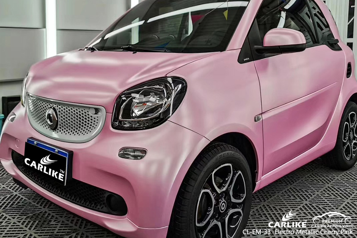 CL-EM-33 electro metallic cherry pink car wrap film for SMART Hauts-de-France France