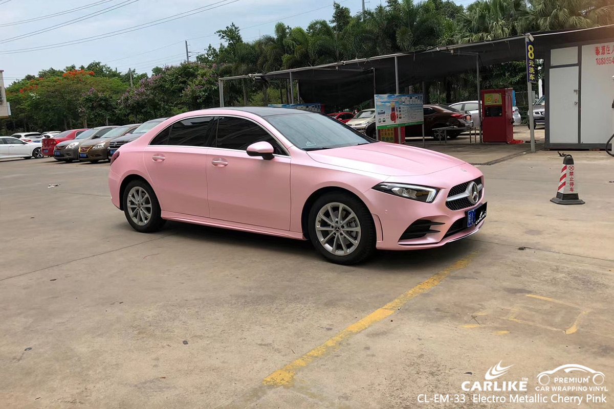 CL-EM-33 electro metallic cherry pink vinyl sticker paper for MERCEDES-BENZ Nigde Turkey