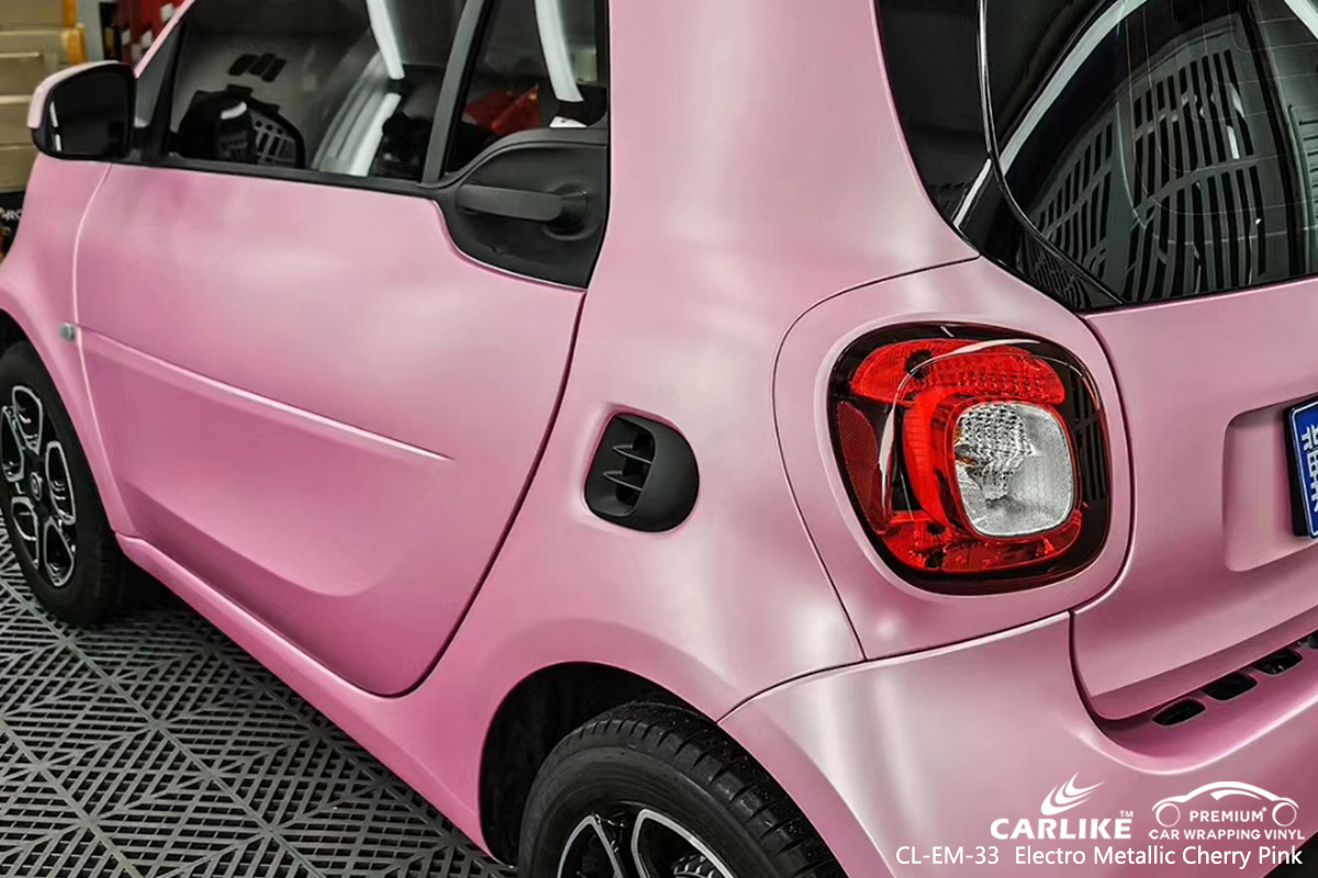 CL-EM-33 electro metallic cherry pink car wrap film for SMART Hauts-de-France France