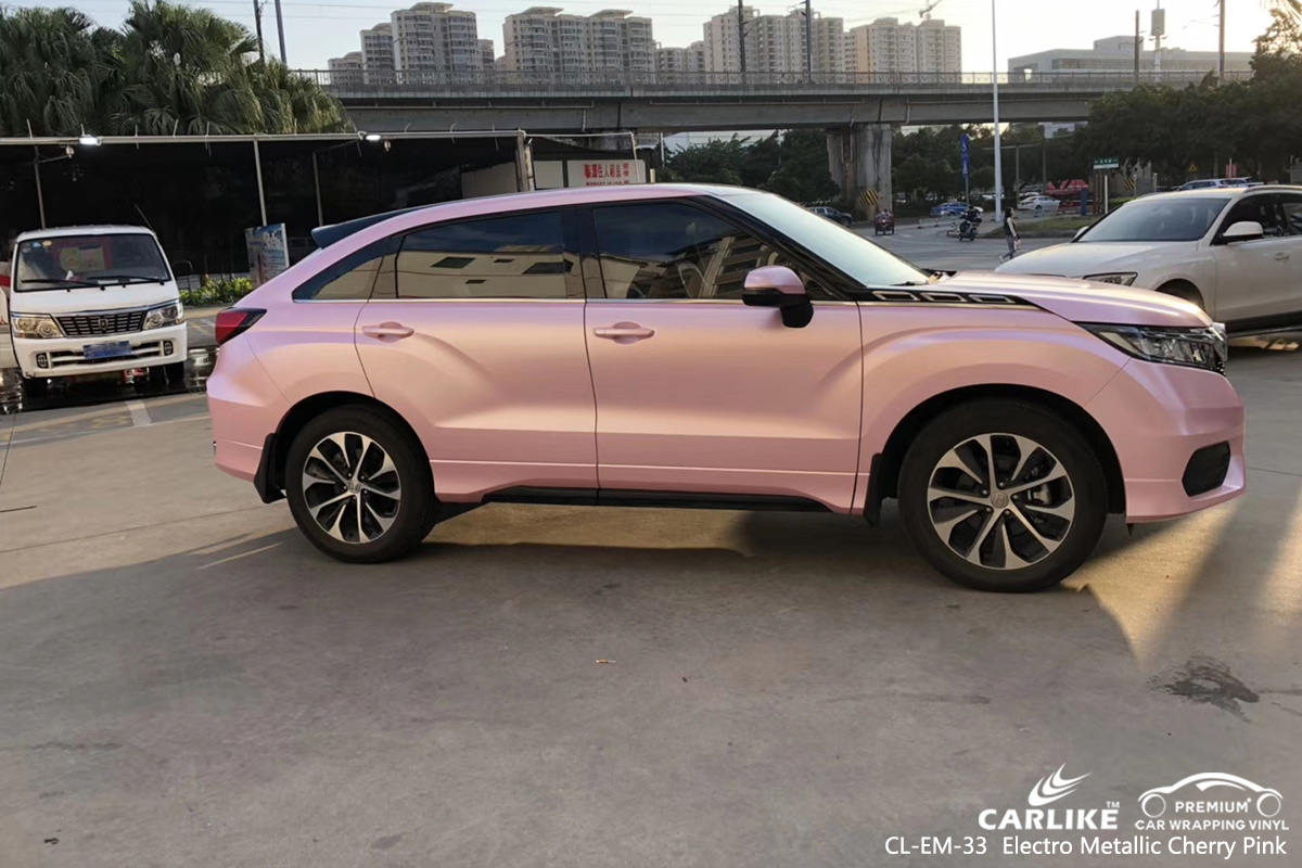 CL-EM-33 electro metallic cherry pink motorcycle car wrap film for HONDA Federal Territory Malaysia