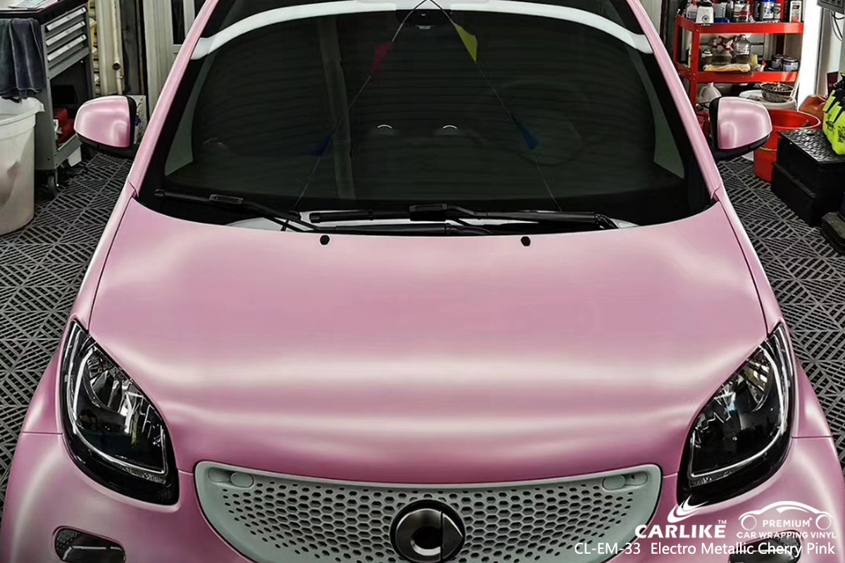 CL-EM-33 electro metallic cherry pink car wrap film for SMART Hauts-de-France France
