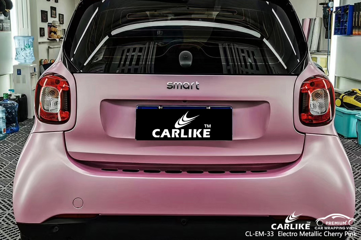 CL-EM-33 electro metallic cherry pink car wrap film for SMART Hauts-de-France France