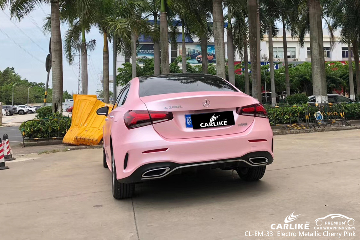 CL-EM-33 electro metallic cherry pink vinyl sticker paper for MERCEDES-BENZ Nigde Turkey