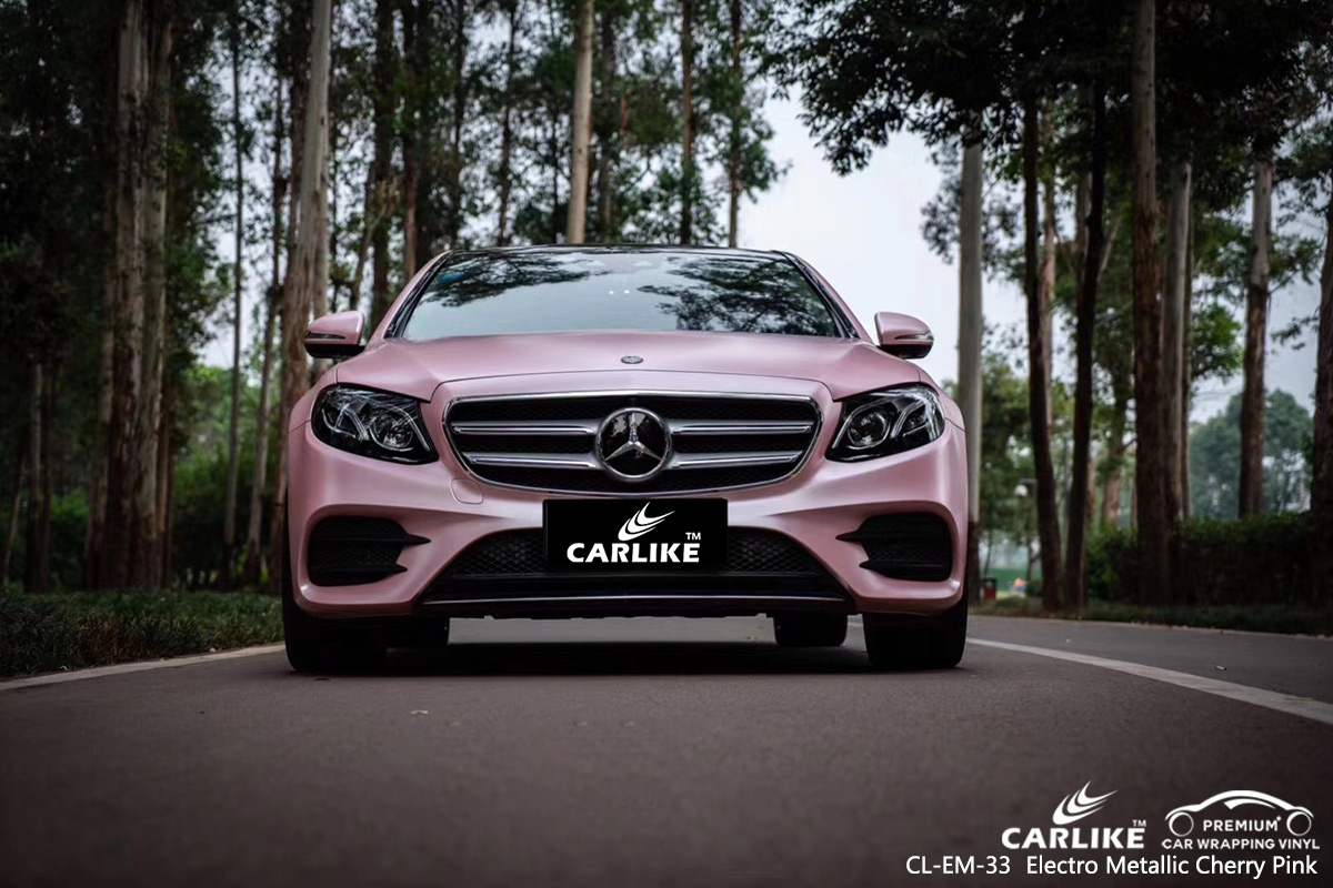 CL-EM-33 electro metallic cherry pink body wrap car supplier for MERCEDES-BENZ Mpumalanga South Africa