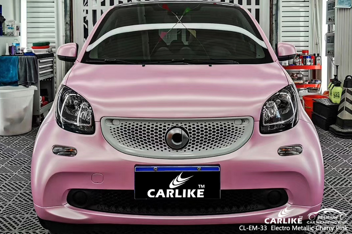 CL-EM-33 electro metallic cherry pink car wrap film for SMART Hauts-de-France France