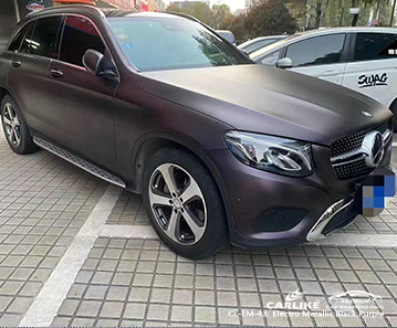 CL-EM-43 envoltura de vinilo electro metálica negro púrpura para MERCEDES-BENZ