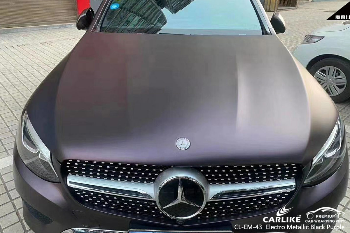 CL-EM-43 electro metallic black purple vinyl wrapping for MERCEDES-BENZ Edo Nigeria