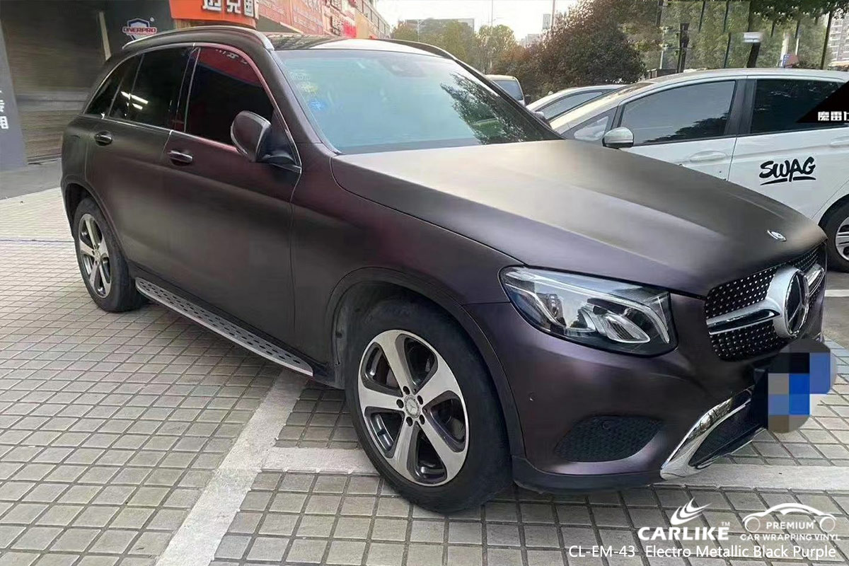CL-EM-43 electro metallic black purple vinyl wrapping for MERCEDES-BENZ Edo Nigeria