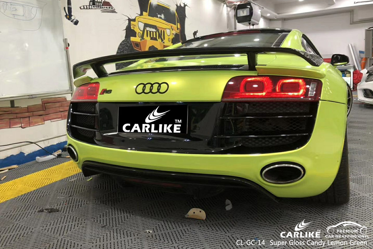 CL-GC-14 super gloss candy lemon green wrap my car for AUDI Vermont United States