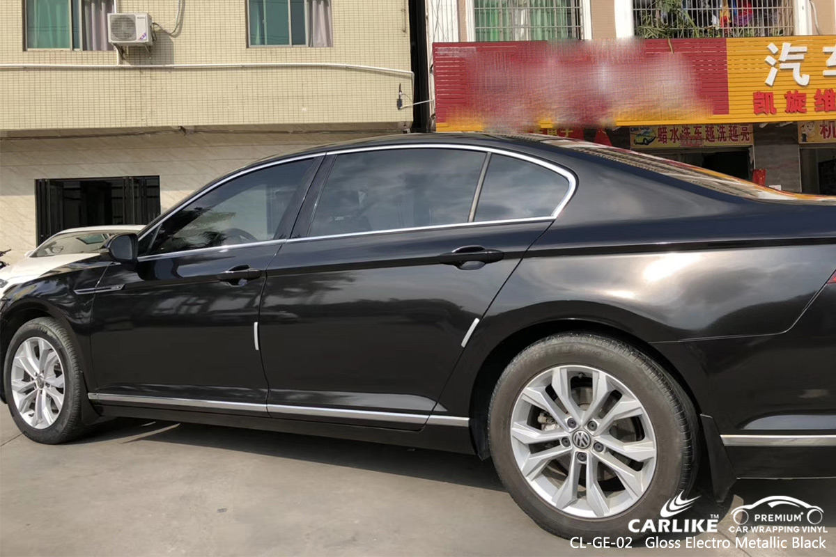 CL-GE-02 gloss electro metallic black car foil for VOLKSWAGEN Free State South Africa