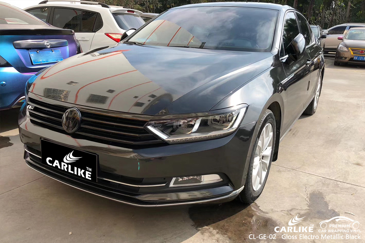 CL-GE-02 gloss electro metallic black car foil for VOLKSWAGEN Free State South Africa