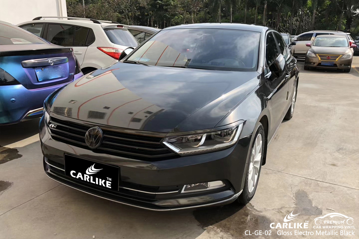 CL-GE-02 gloss electro metallic black car foil for VOLKSWAGEN Free State South Africa