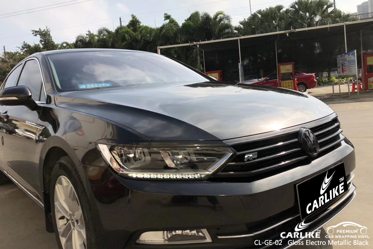 CL-GE-02 gloss electro metallic black car foil for VOLKSWAGEN Free State South Africa
