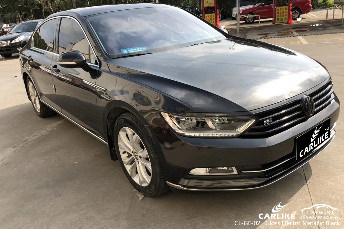 CL-GE-02 gloss electro metallic black car foil for VOLKSWAGEN Free State South Africa