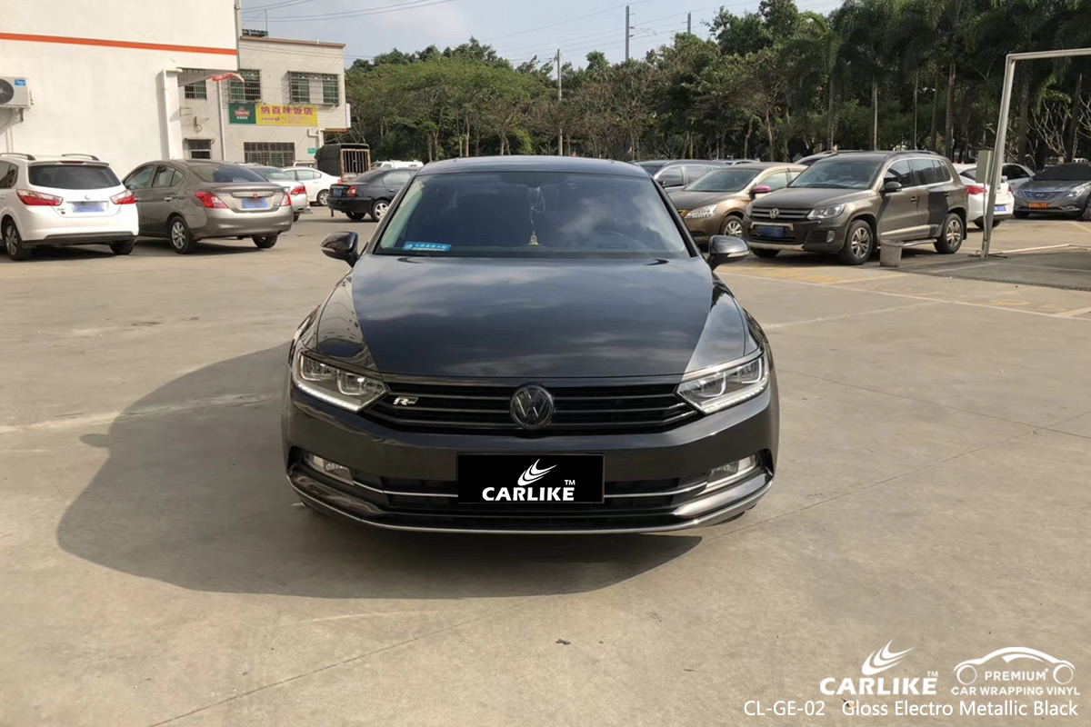 CL-GE-02 gloss electro metallic black car foil for VOLKSWAGEN Free State South Africa