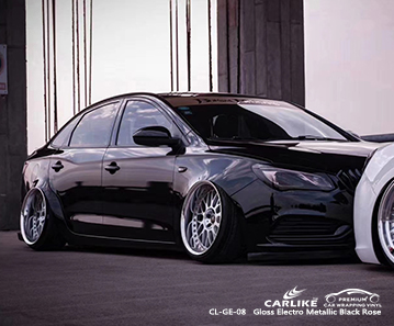 CL-GE-08 غلاف من الفينيل الأسود اللامع المعدني الكهربائي لـ BUICK Limburg Netherlands