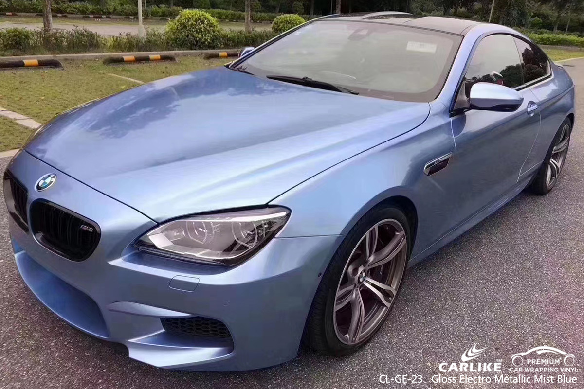CL-GE-23 gloss electro metallic mist blue tpu ppf film for BMW Bartin Turkey
