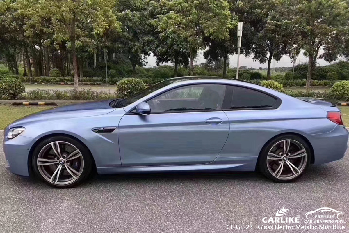 CL-GE-23 gloss electro metallic mist blue tpu ppf film for BMW Bartin Turkey