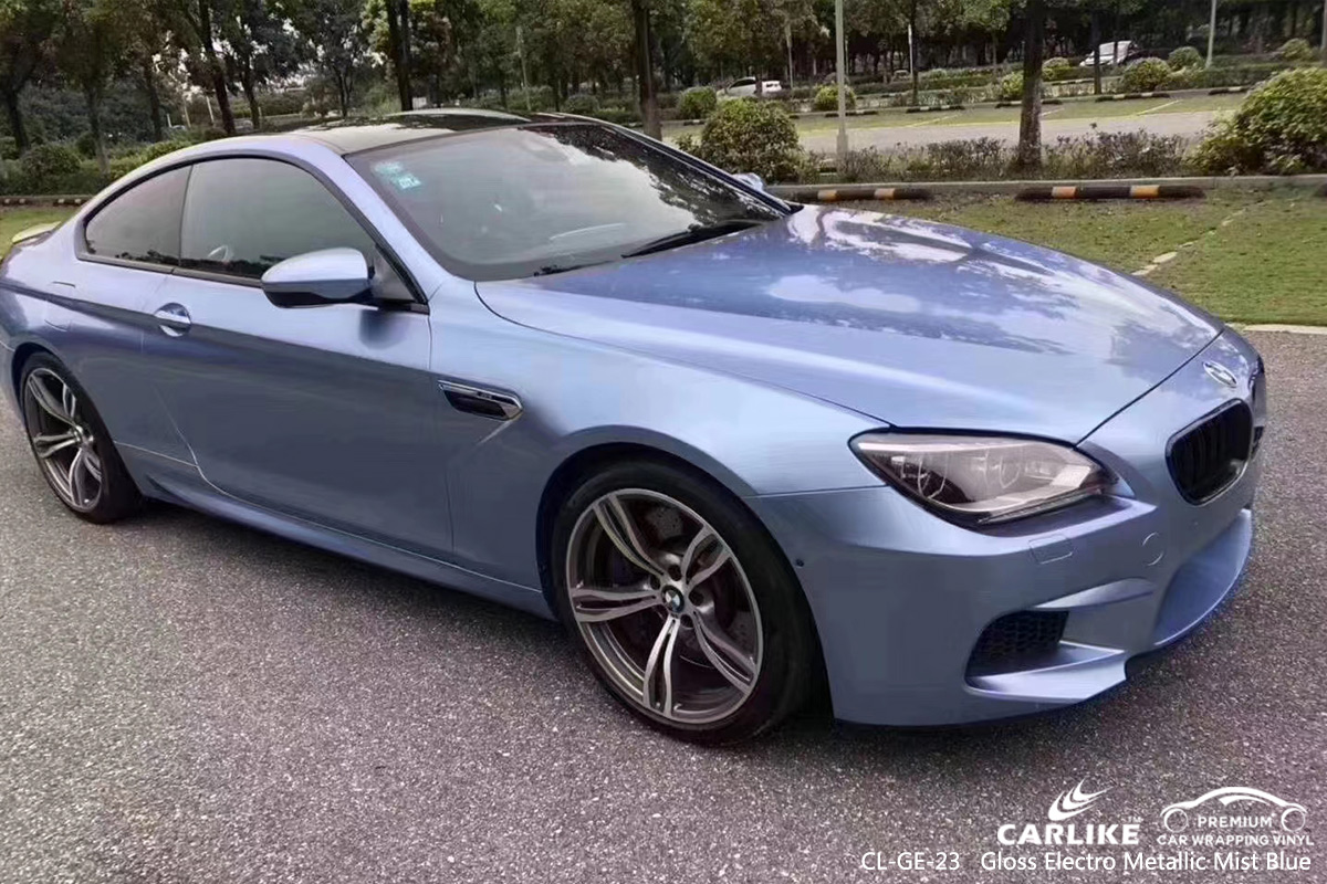 CL-GE-23 gloss electro metallic mist blue tpu ppf film for BMW Bartin Turkey