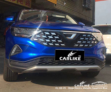 VOLKSWAGEN Mato Grosso Brezilya için CL-GE-25 parlak elektro metalik safir mavi vinil şal