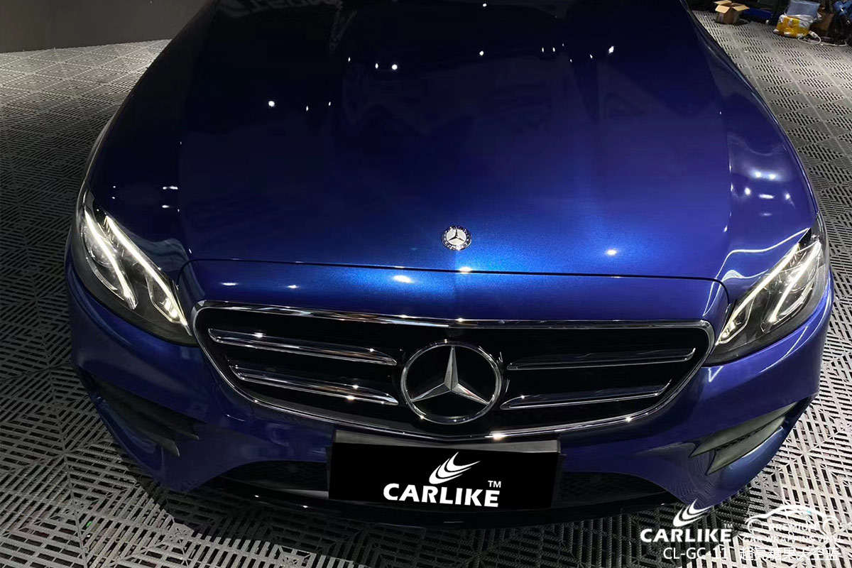 CL-GE-25 gloss electro metallic sapphire blue vinyl wrap gloss for MERCEDES-BENZ Hawaii United States
