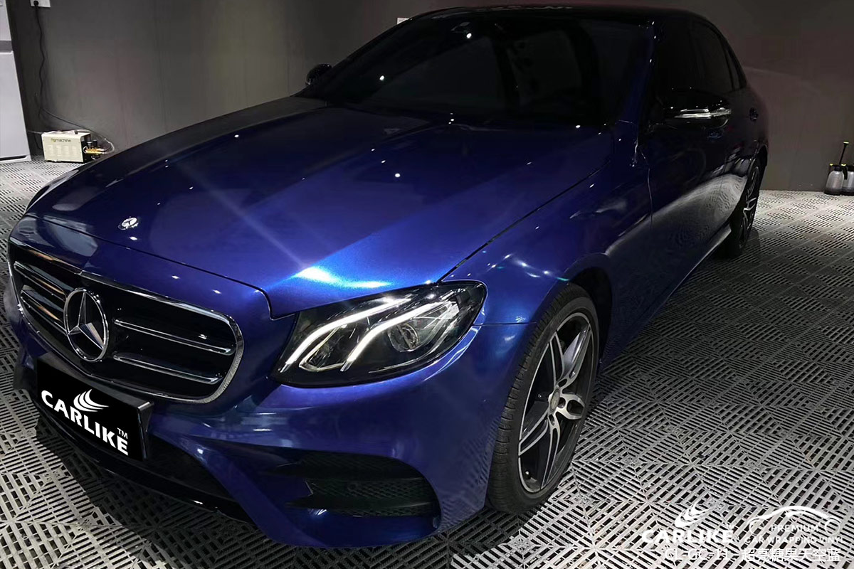 CL-GE-25 gloss electro metallic sapphire blue vinyl wrap gloss for MERCEDES-BENZ Hawaii United States