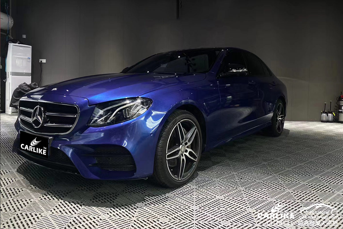 CL-GE-25 gloss electro metallic sapphire blue vinyl wrap gloss for MERCEDES-BENZ Hawaii United States