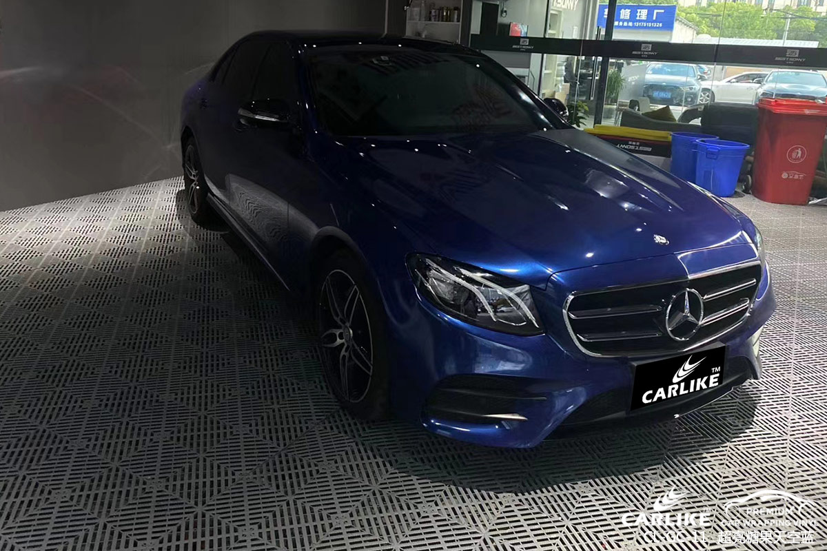 CL-GE-25 gloss electro metallic sapphire blue vinyl wrap gloss for MERCEDES-BENZ Hawaii United States