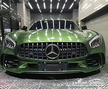 CL-GE-31 gloss electro metallic mamba green vehicle wrapping for MERCEDES-BENZ