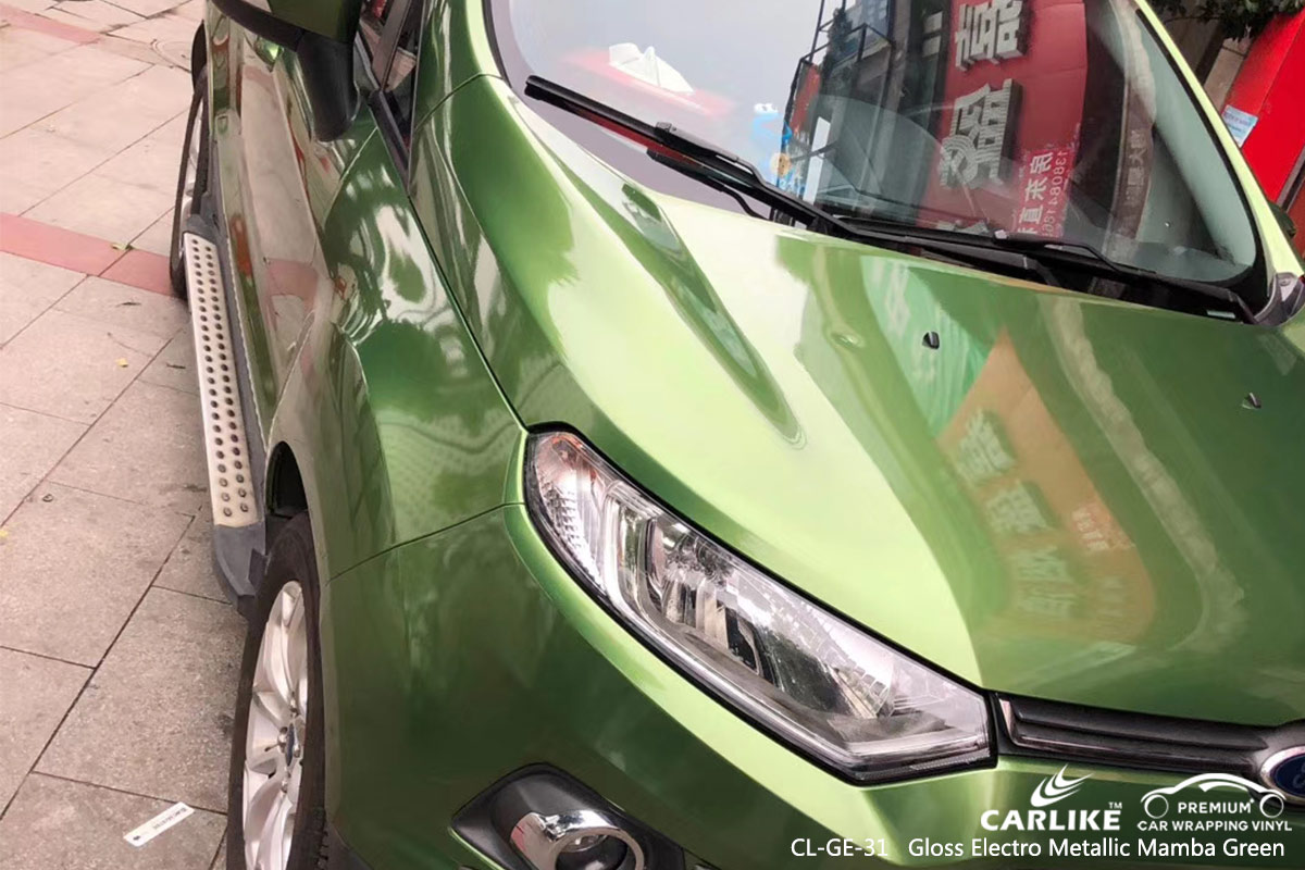 CL-GE-31 gloss electro metallic mamba green wrap car black matt for FORD Tennessee United States