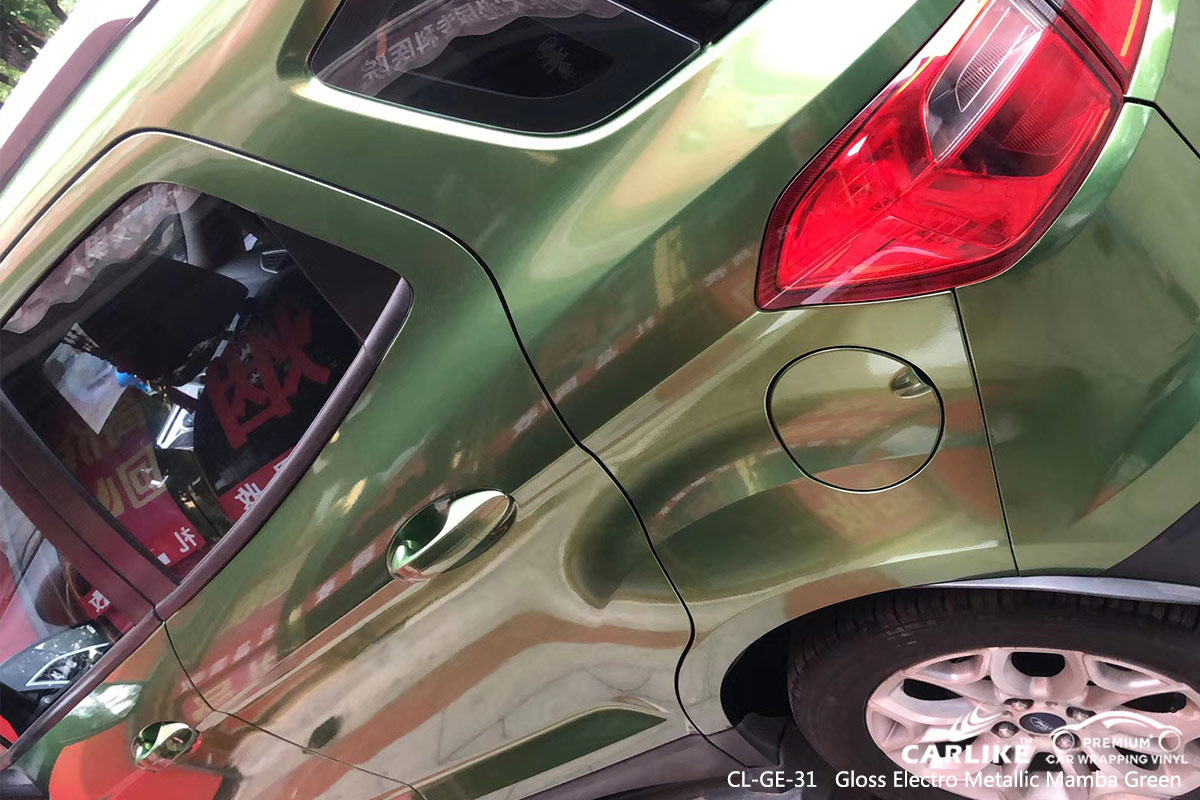 CL-GE-31 gloss electro metallic mamba green wrap car black matt for FORD Tennessee United States