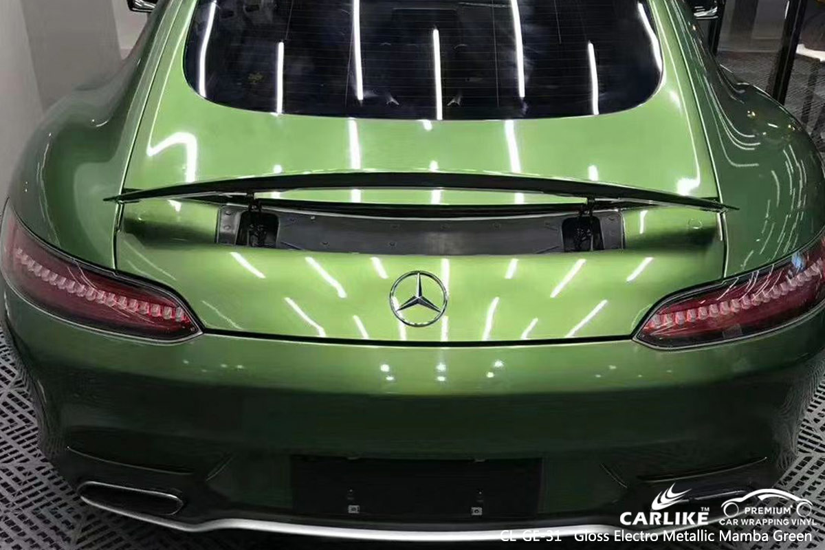 CL-GE-31 gloss electro metallic mamba green vehicle wrapping for MERCEDES-BENZ Parana Brazil