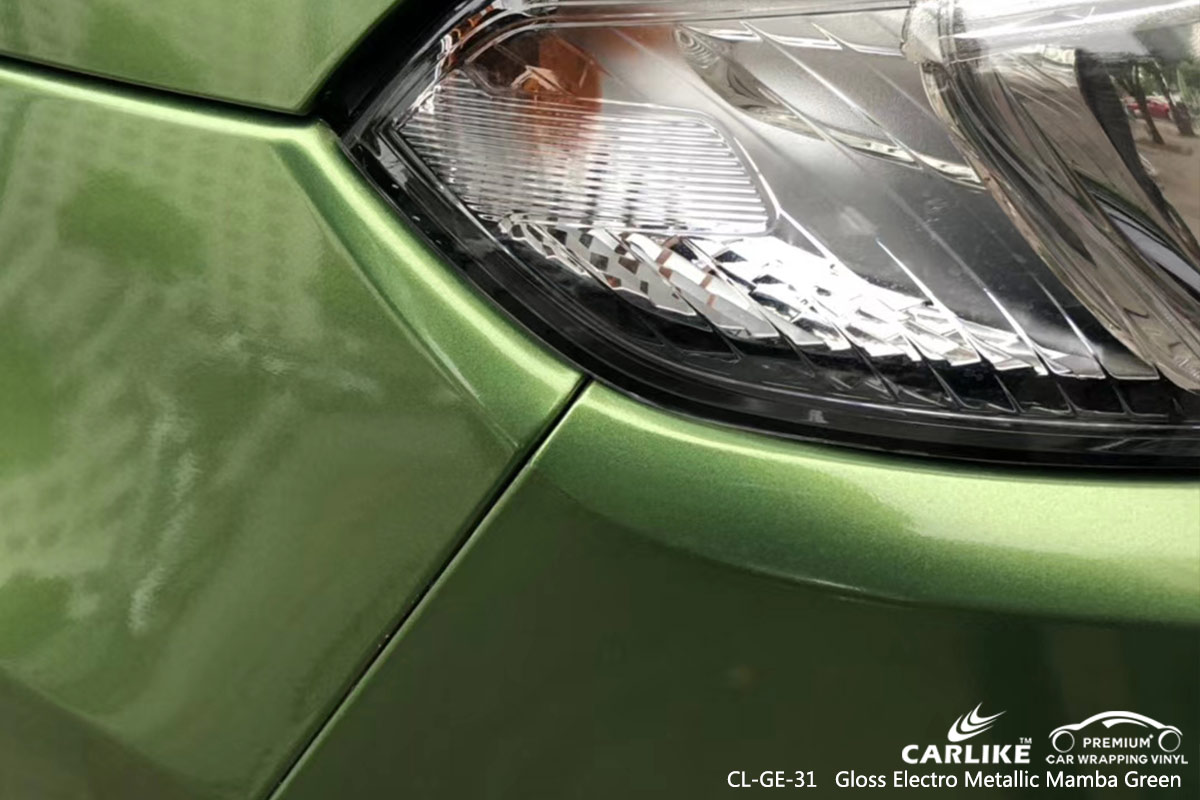 CL-GE-31 gloss electro metallic mamba green wrap car black matt for FORD Tennessee United States