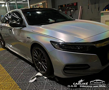 CL-IL-02 التقزح اللوني ليزر أبيض التفاف السيارة الفينيل ماتي لهوندا سبرينغفيلد الولايات المتحدة
