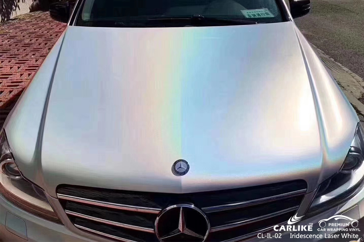 CL-IL-02 iridescence laser white vinyl wrap gloss for MERCEDES-BENZ Isle of Man United Kingdom