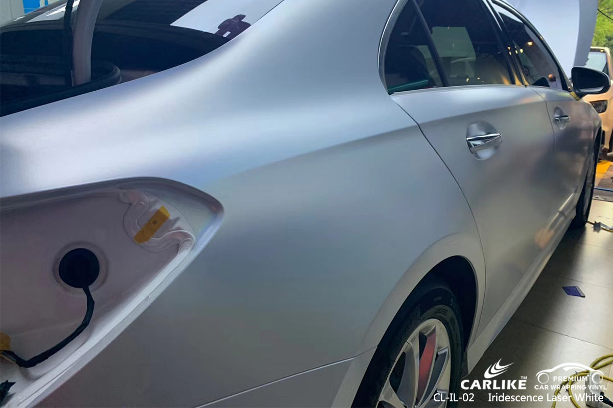 CL-IL-02 iridescence laser white carbon fibre vinyl wrap for bikes for MERCEDES-BENZ Washington D. C. United States