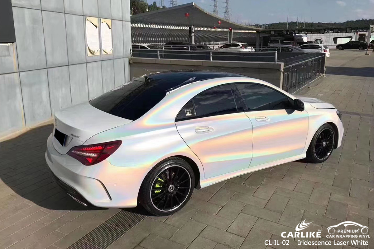 CL-IL-02 iridescence laser white vinyl wrap gloss for MERCEDES-BENZ Isle of Man United Kingdom