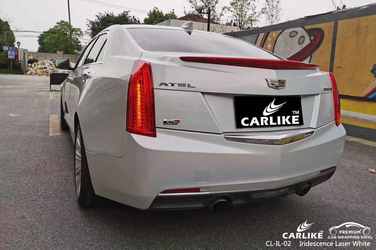 CL-IL-02 iridescence laser white vinyl wrap my car for CADILLAC Idaho United States