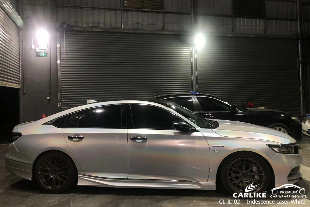 CL-IL-02 iridescence laser white car wrap vinyl matte for HONDA Springfield United States