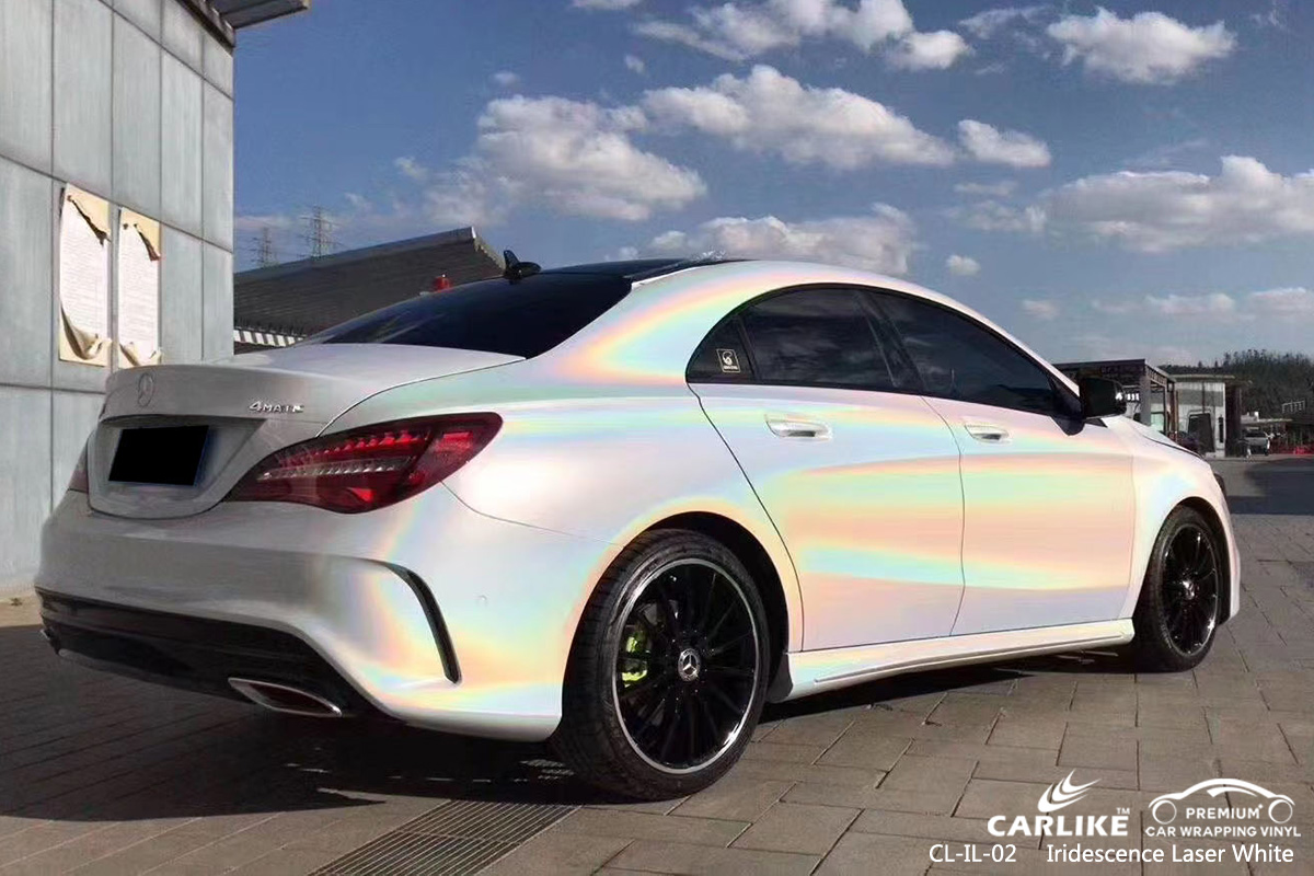 CL-IL-02 iridescence laser white vinyl wrap gloss for MERCEDES-BENZ Isle of Man United Kingdom