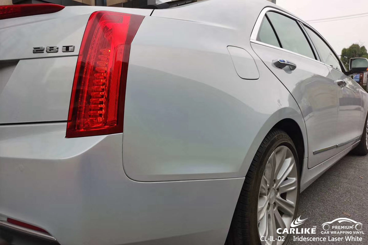 CL-IL-02 iridescence laser white vinyl wrap my car for CADILLAC Idaho United States