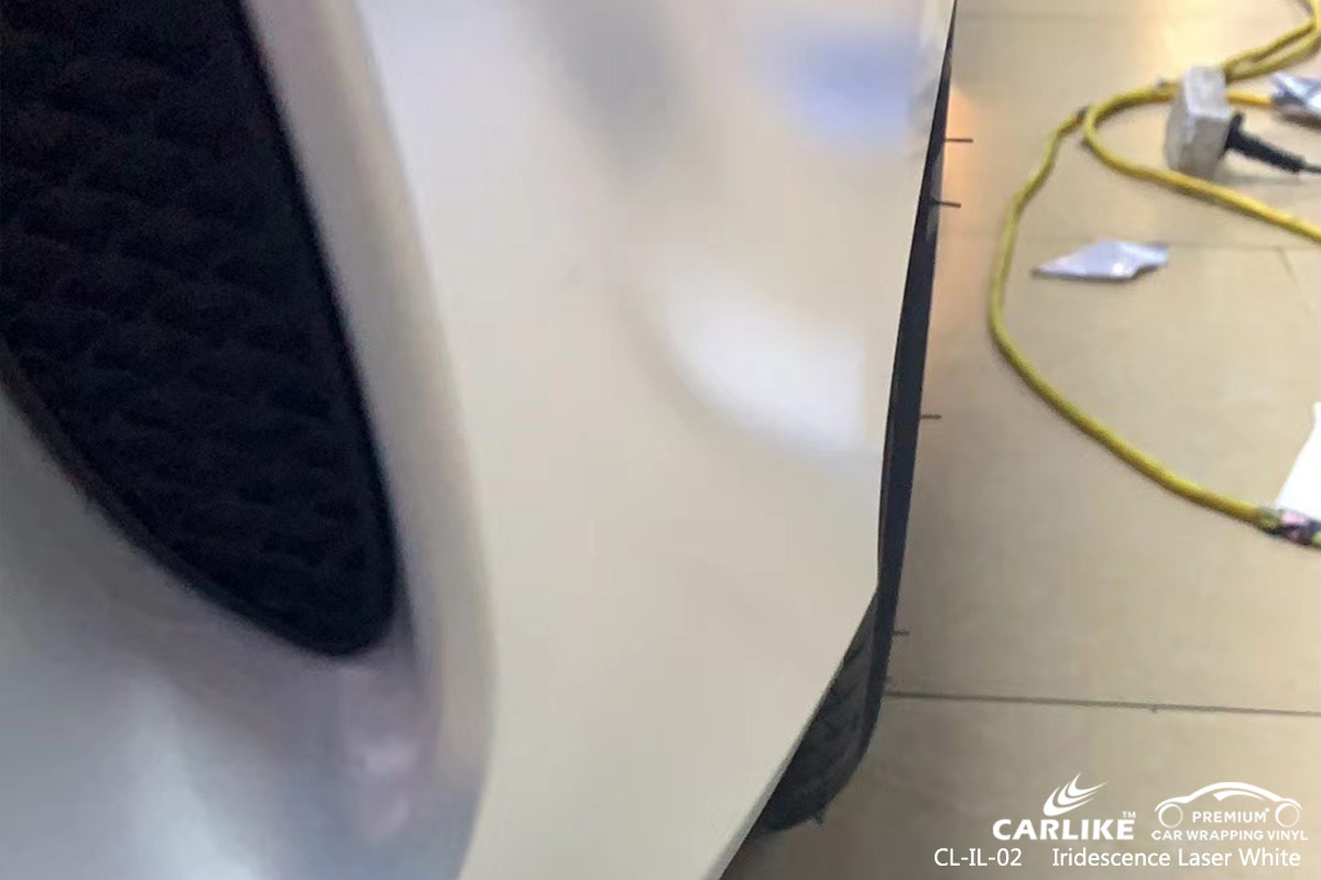 CL-IL-02 iridescence laser white carbon fibre vinyl wrap for bikes for MERCEDES-BENZ Washington D. C. United States