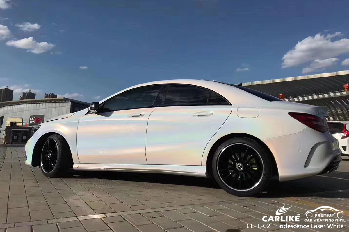 CL-IL-02 iridescence laser white vinyl wrap gloss for MERCEDES-BENZ Isle of Man United Kingdom